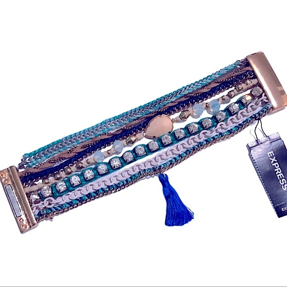 Express Boho Multi Strand Magnetic Bracelet - Picture 5 of 8